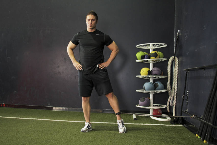 Band Hip Adduction - Start position