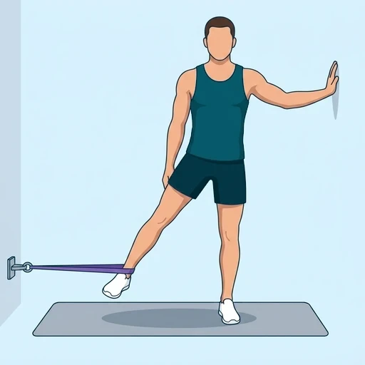 Band Hip Adduction - Start position
