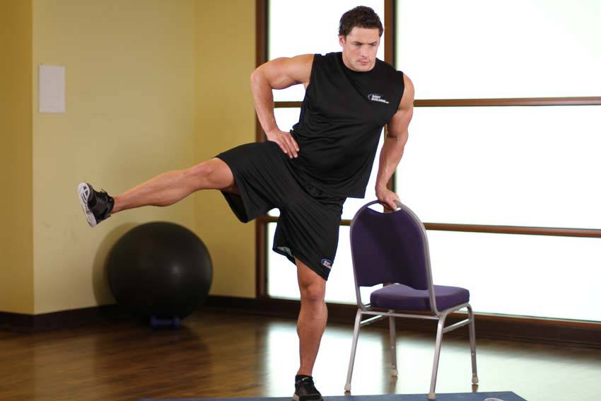 Standing Side Leg Raise - Finish position