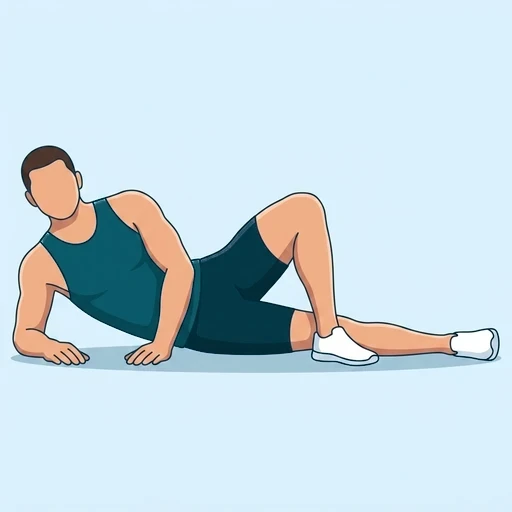 Side-Lying Hip Adduction - Start position