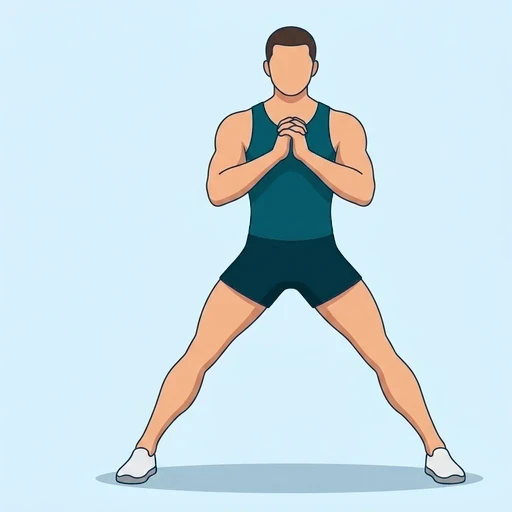 Cossack Squat - Start position