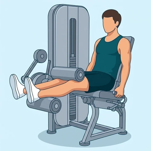 Seated Leg Curl - Start position