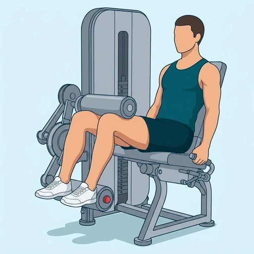 Seated Leg Curl - Finish position