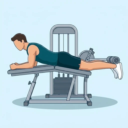Lying Leg Curl - Start position