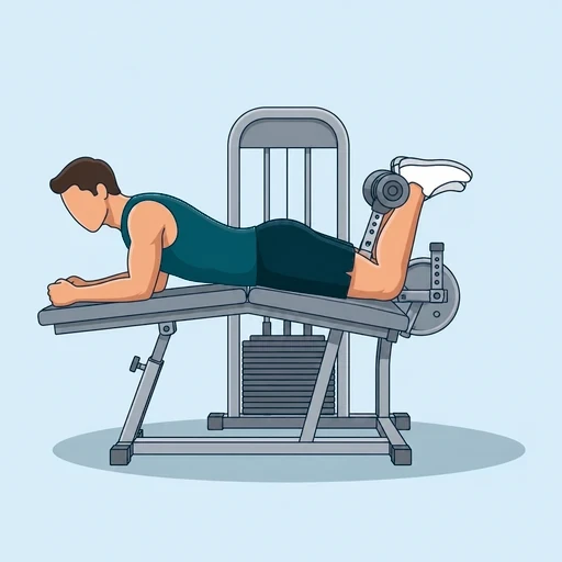 Lying Leg Curl - Finish position