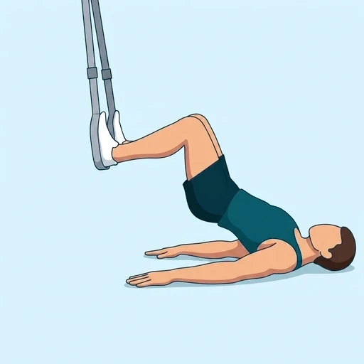 TRX Hamstring Curl - Finish position