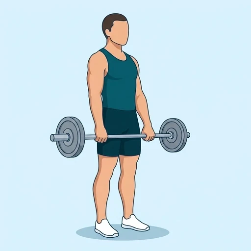Stiff-Leg Deadlift - Start position