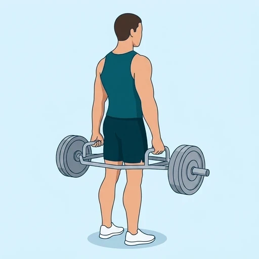 Trap-Bar Deadlift - Finish position