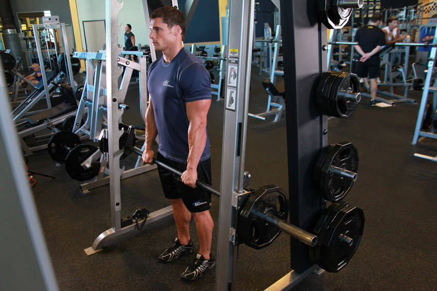 Smith Machine RDL - Finish position