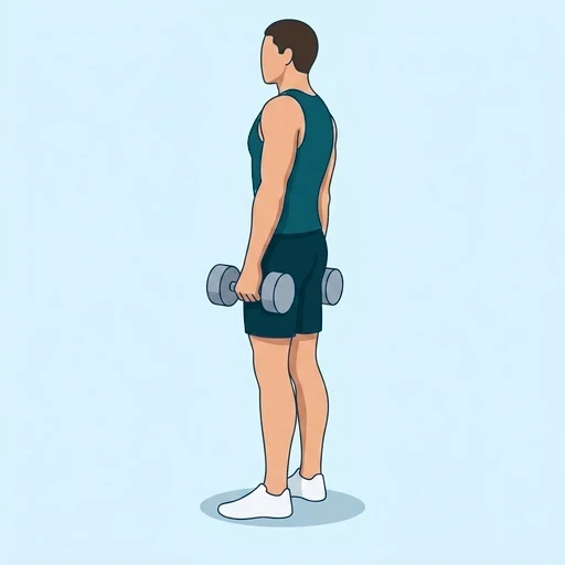 Single-Leg Romanian Deadlift - Finish position