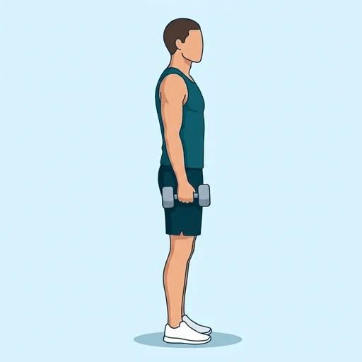 Front Raises - Start position