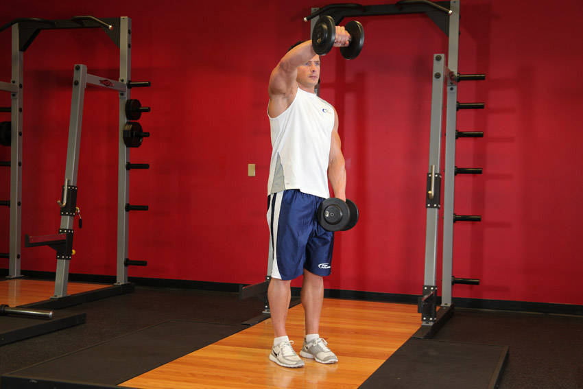 Front Raises - Finish position