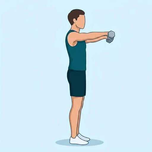 Front Raises - Finish position