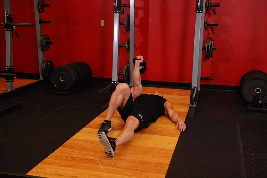 Dumbbell Get-Up - Start position