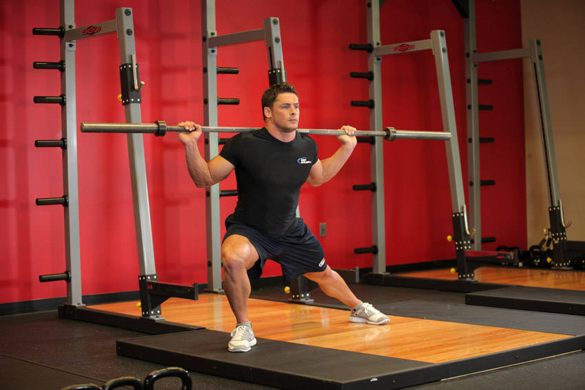Barbell Split Squat - Finish position
