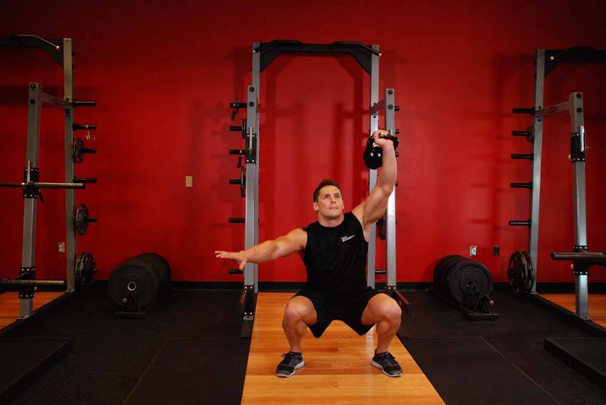 Kettlebell Split Squat - Finish position