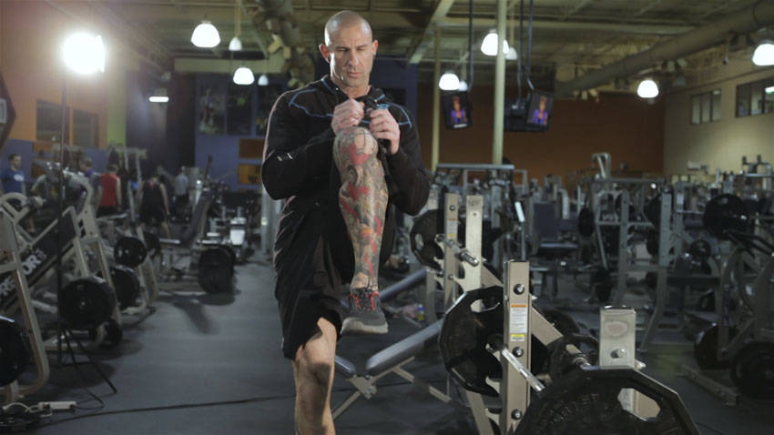 Bodyweight Step-Ups - Finish position