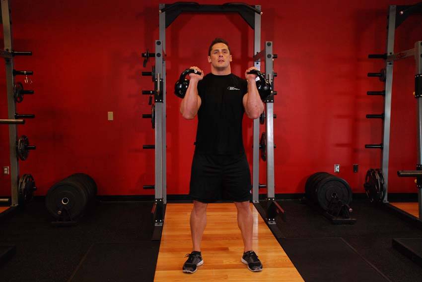 Kettlebell Thruster - Start position