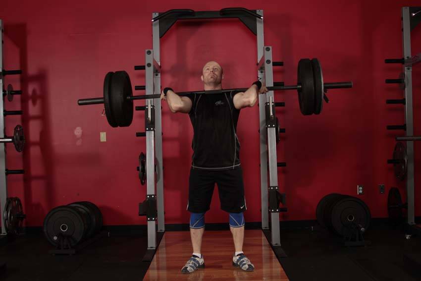 Barbell Push Press - Start position