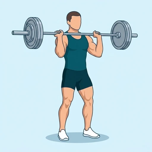 Barbell Push Press - Start position