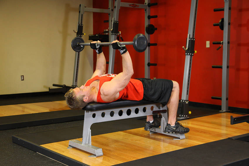 Barbell Pullover - Finish position
