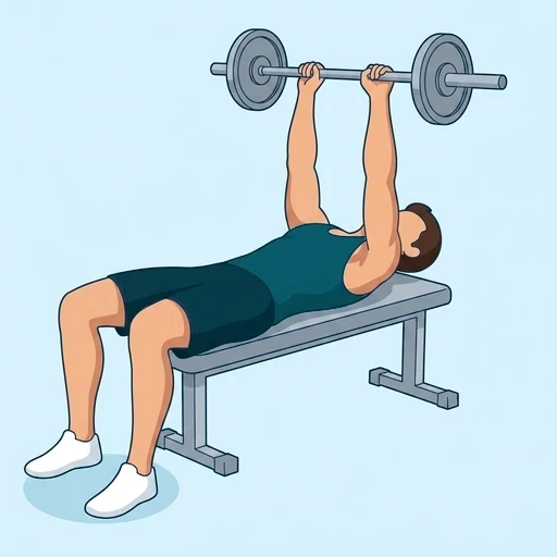 Barbell Pullover - Finish position