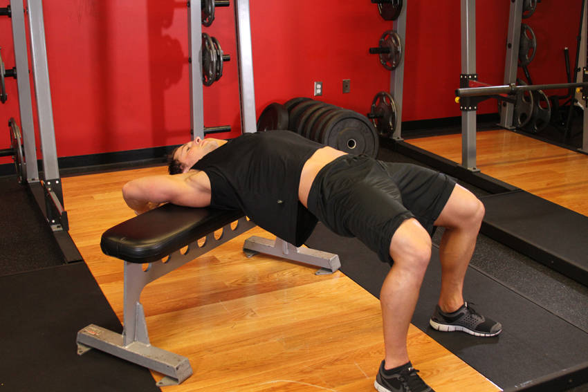 Straight-Arm Dumbbell Pullover - Finish position