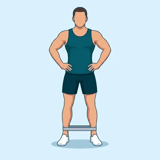 Band Lateral Walk - Start position
