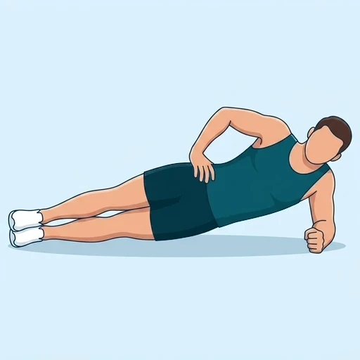 Side-Lying Hip Abduction - Start position