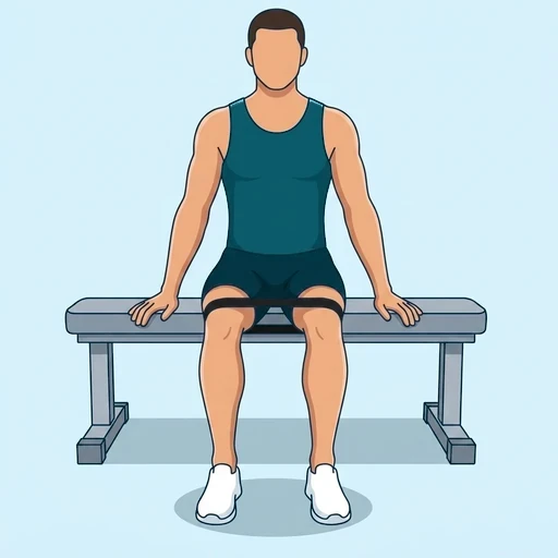 Band Seated Hip Abduction - Start position
