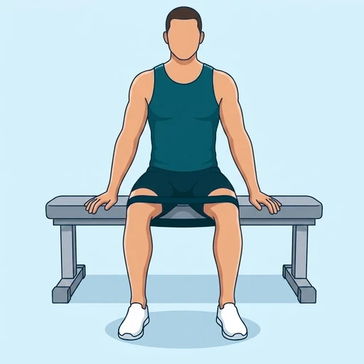 Band Seated Hip Abduction - Finish position
