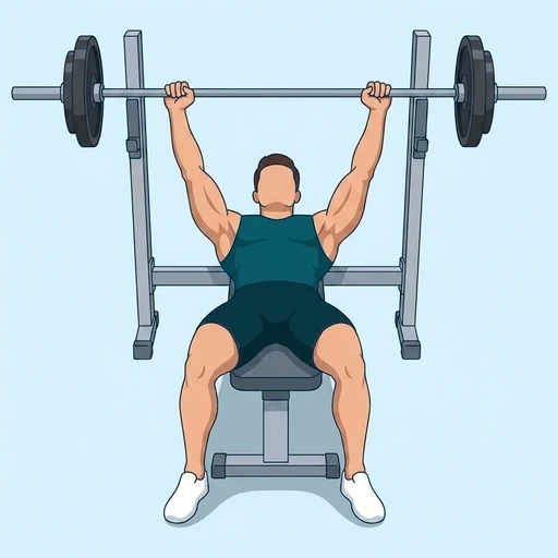 Barbell Bench Press - Start position