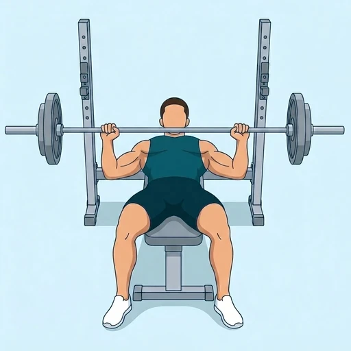 Barbell Bench Press - Finish position