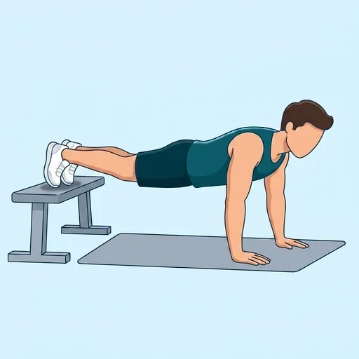 Decline Push-Ups - Start position