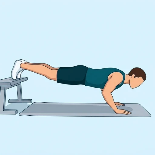 Decline Push-Ups - Finish position