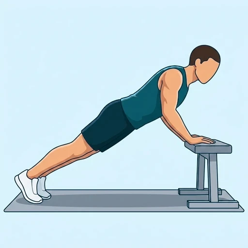 Incline Push-Ups - Start position