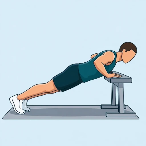 Incline Push-Ups - Finish position