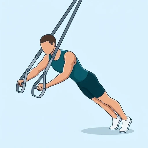 TRX Chest Press - Start position