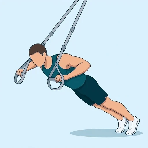 TRX Chest Press - Finish position