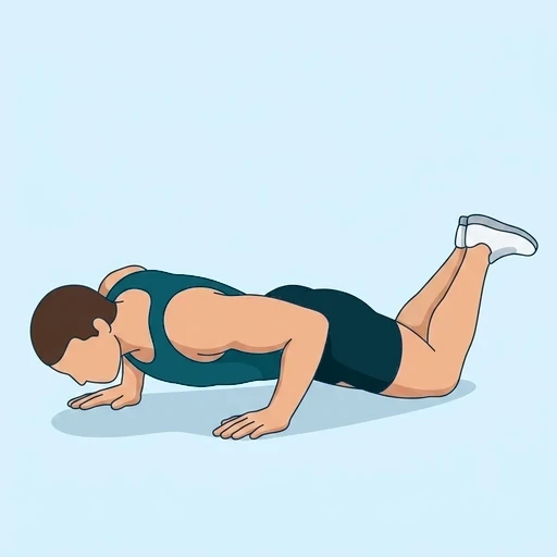 Knee Push-Ups - Finish position