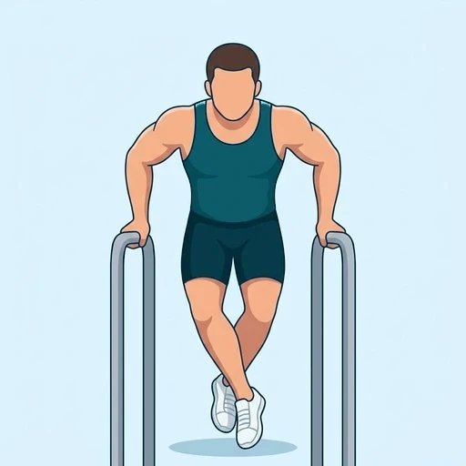 Chest Dips - Finish position
