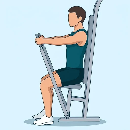 Machine Chest Press - Finish position
