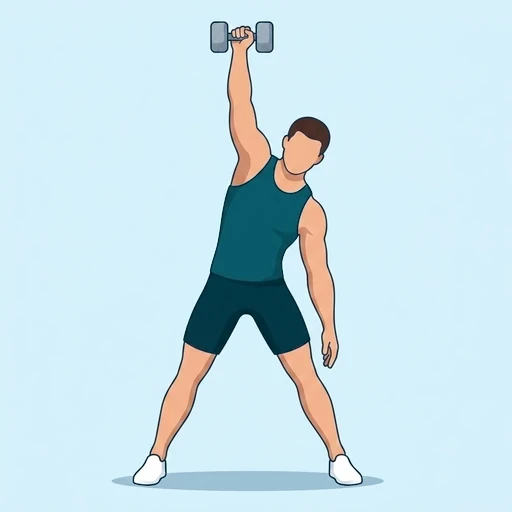Dumbbell Windmill - Start position