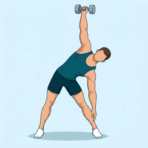 Dumbbell Windmill - Finish position