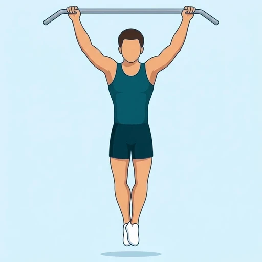 Wide-Grip Pull-Ups - Start position