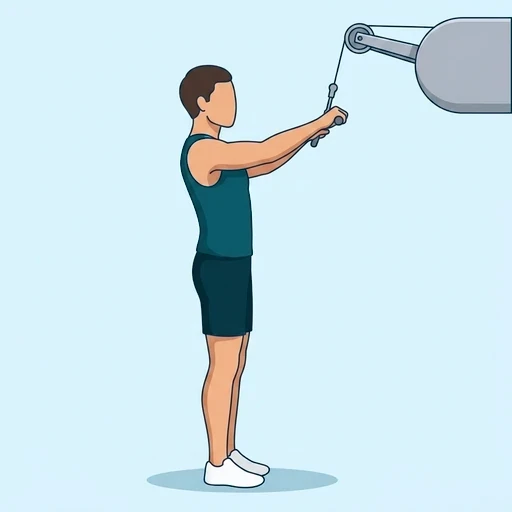 Straight-Arm Pulldown - Start position