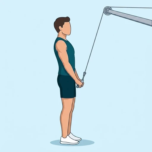 Straight-Arm Pulldown - Finish position