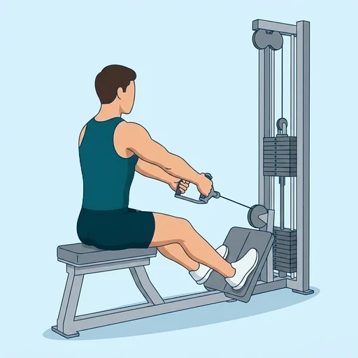 Seated Cable Row - Start position