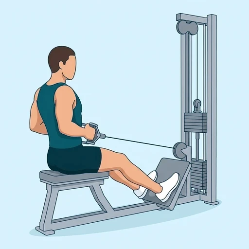 Seated Cable Row - Finish position