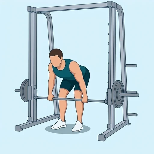 Smith Machine Row - Start position